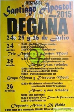 Fiestas de Santiago Apóstol 2015 en Degaña