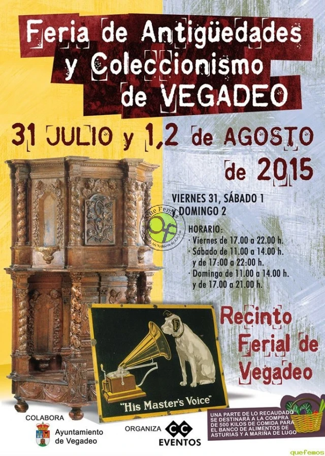 Feria de Antigüedades y Coleccionismo 2015 en Vegadeo