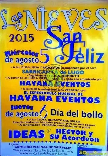 Fiestas de Las Nieves 2015 en San Feliz