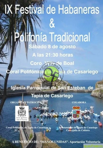 IX Festival de Habaneras y Polifonía Tradicional 2015 en Tapia de Casariego