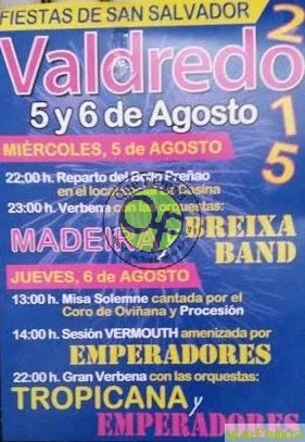 Fiestas de San Salvador 2015 en Valdredo
