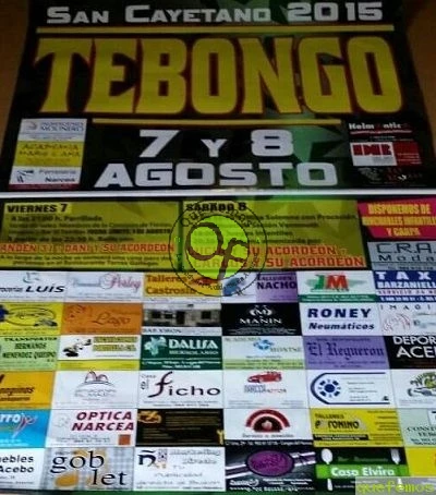 Fiestas de San Cayetano 2015 en Tebongo