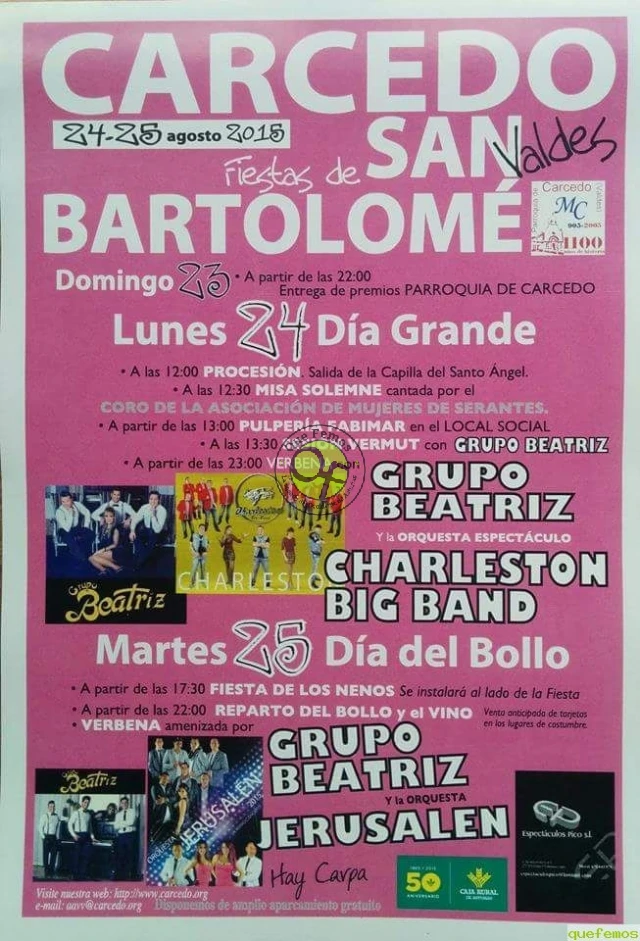 Fiestas de San Bartolomé 2015 en Carcedo