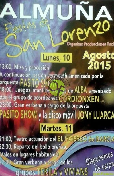 Fiestas de San Lorenzo 2015 en Almuña