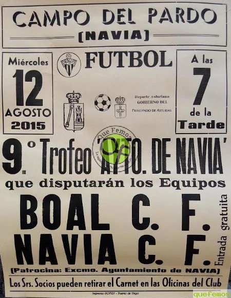 9º Trofeo Ayuntamiento de Navia: Boal C.F.-Navia C.F.