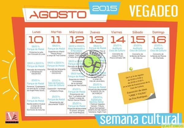 Semana Cultural 2015 en Vegadeo