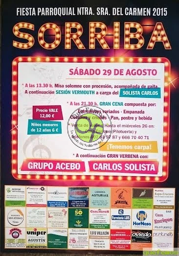 Fiestas de Nuestra Señora del Carmen 2015 en Sorriba