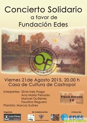 Concierto solidario en favor de la Fundación EDES en Castropol