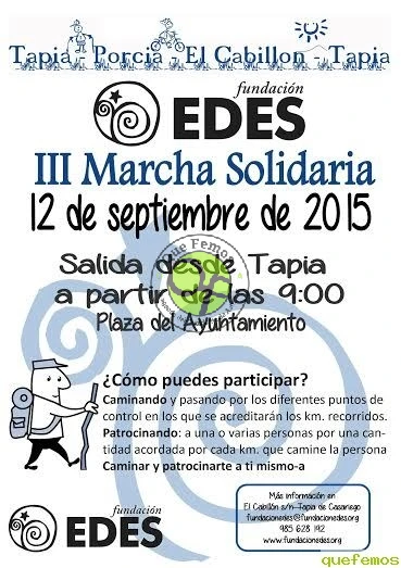 III Marcha Solidaria Fundación Edes 2015