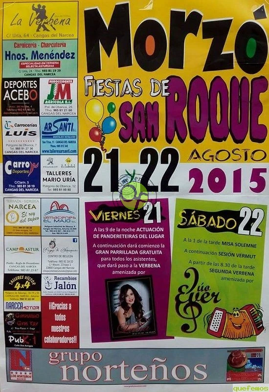 Fiestas de San Roque 2015 en Morzó