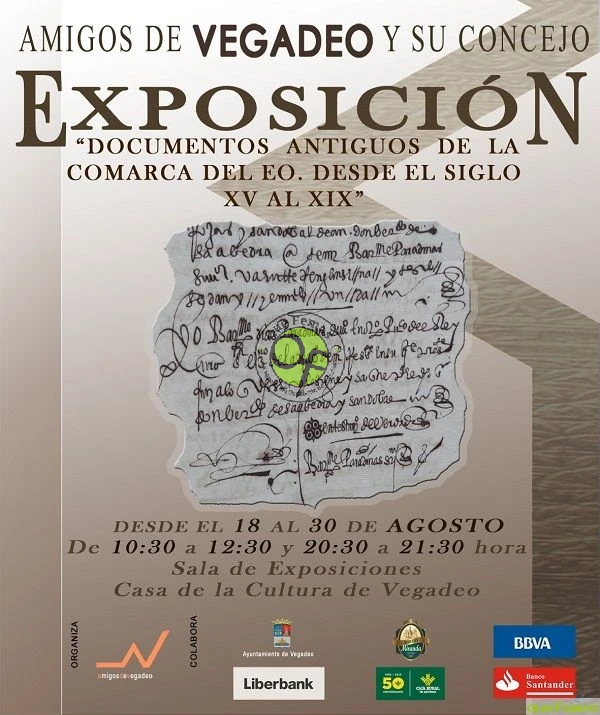 Exposición sobre documentos antiguos de la comarca del Eo en Vegadeo