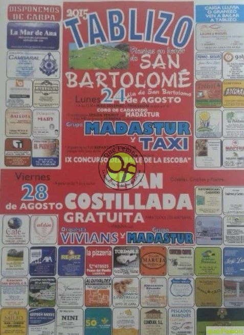 Fiestas de San Bartolomé 2015 en Tablizo