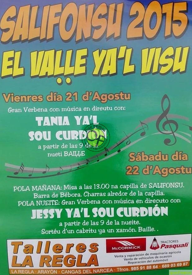 Fiestas de Salifonsu 2015 en El Val.le ya'l Visu
