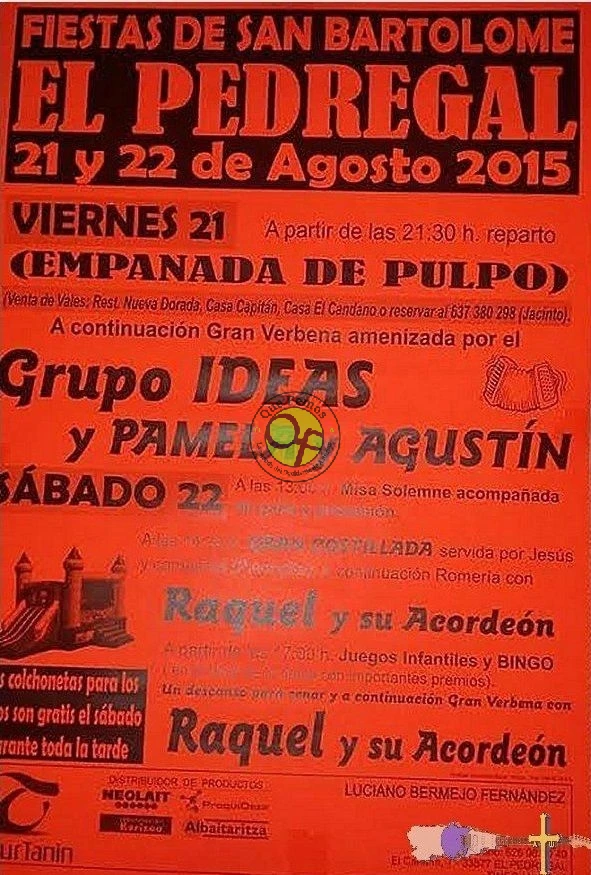 Fiestas de San Bartolomé 2015 en El Pedregal