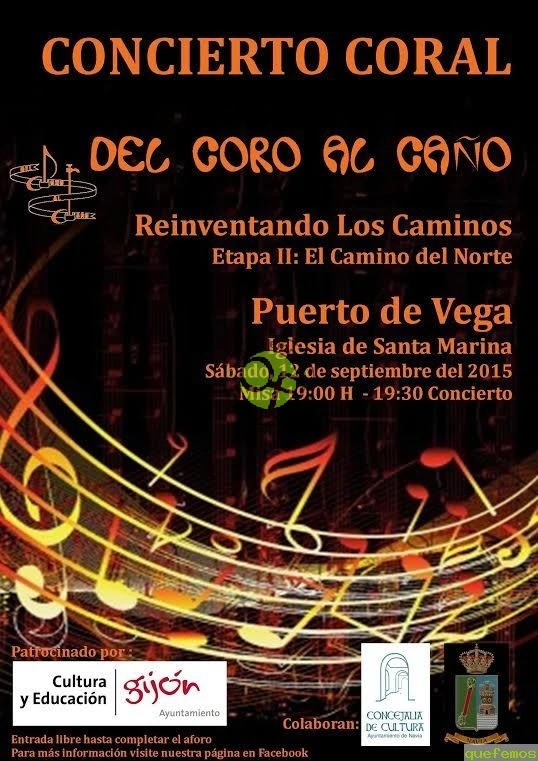 Concierto de Del Coro Al Caño en Puerto de Vega