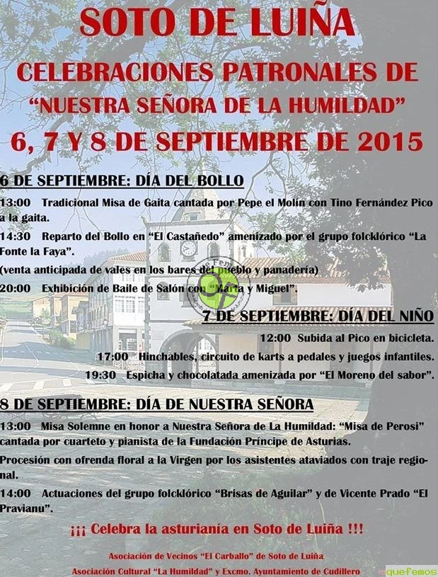 Fiestas de Nuestra Señora de La Humildad 2015 en Soto de Luiña