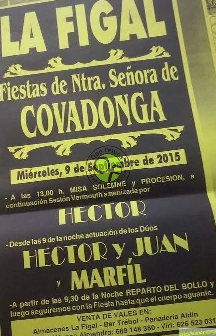 Fiestas de Nuestra Señora de Covadonga 2015 en La Figal