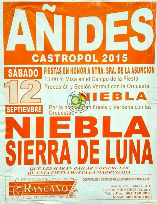 Fiestas de La Asunción 2015 en Añides