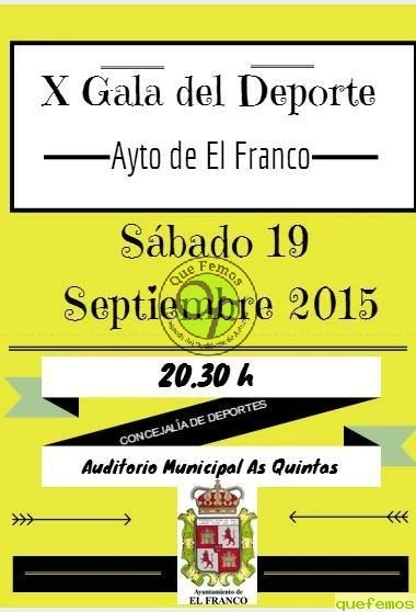 X Gala del Deporte de El Franco 2015