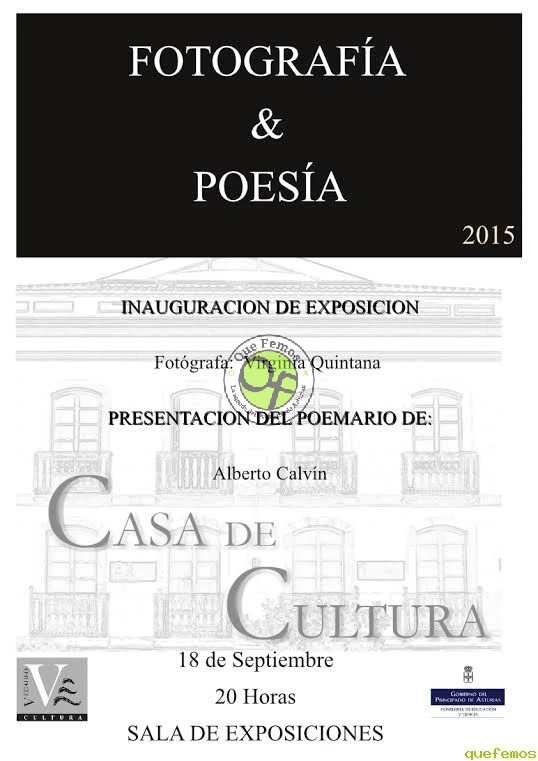 Exposición de Virginia Quintana en Vegadeo y presentación del poemario de Alberto Calvín
