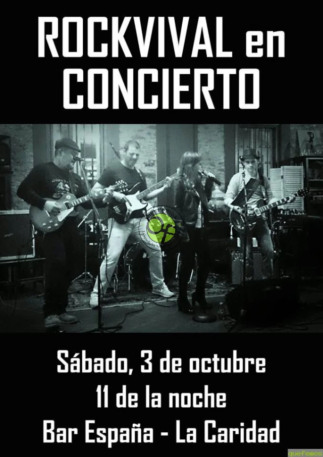 Concierto de Rockvival en el Bar España de La Caridad