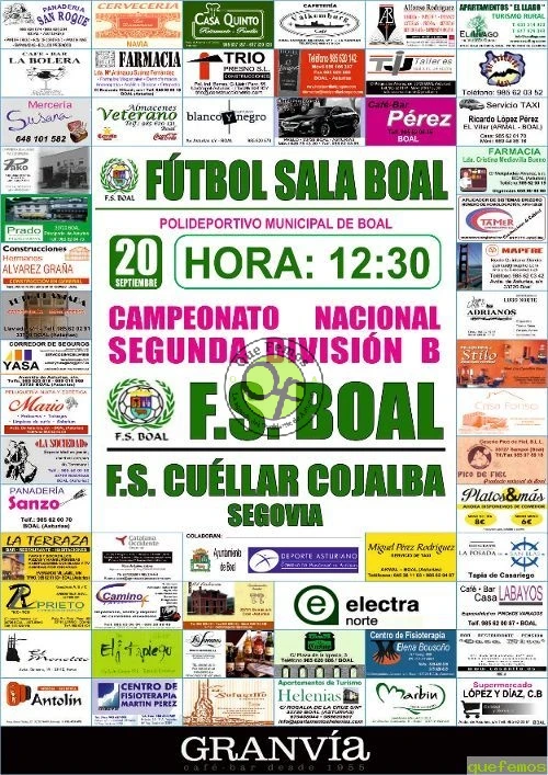 F.S. Boal - F.S. Cuéllar Cojalba en la Segunda B Nacional de Fútbol Sala