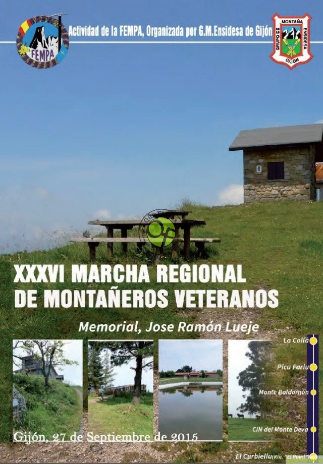XXXVI Marcha Regional de Montañeros Veteranos Asturias 2015