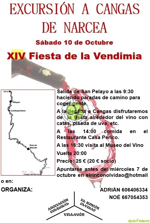 Villayón se suma a la XIV Fiesta de la Vendimia 2015 de Cangas