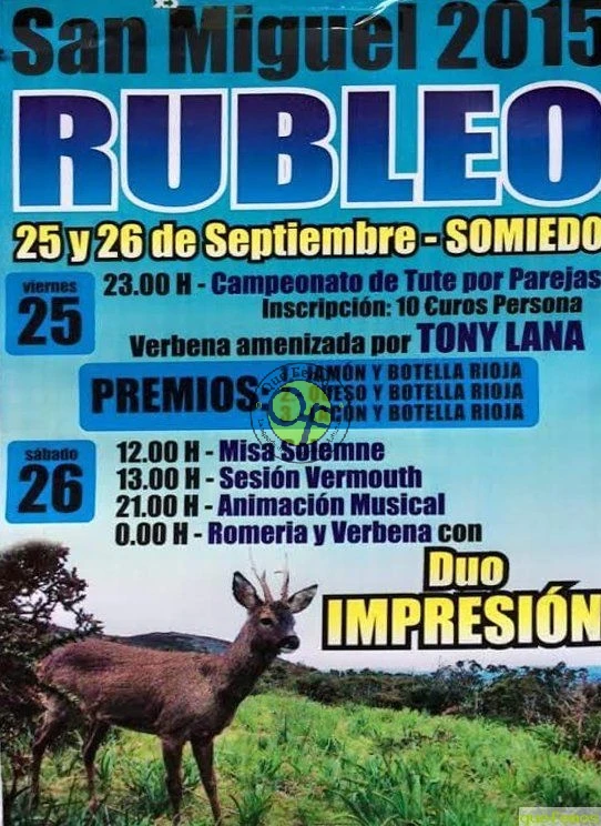 Fiestas de San Miguel 2015 en Rubleo
