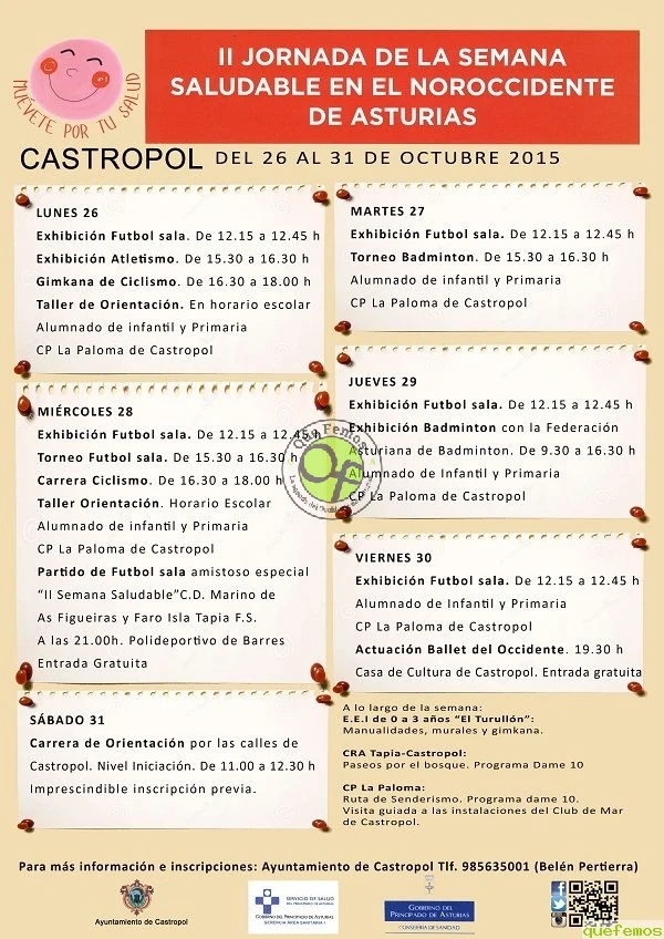 II Semana Saludable del Noroccidente de Asturias, en Castropol