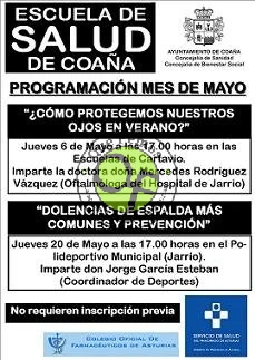 Escuela de Salud en Coaña: Mayo
