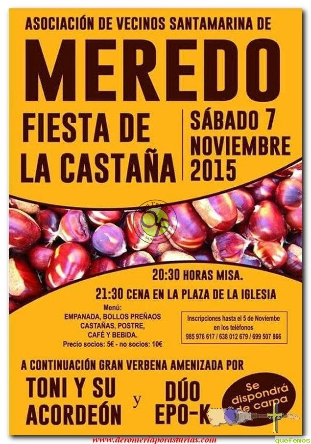 Fiesta de la Castaña 2015 en Meredo