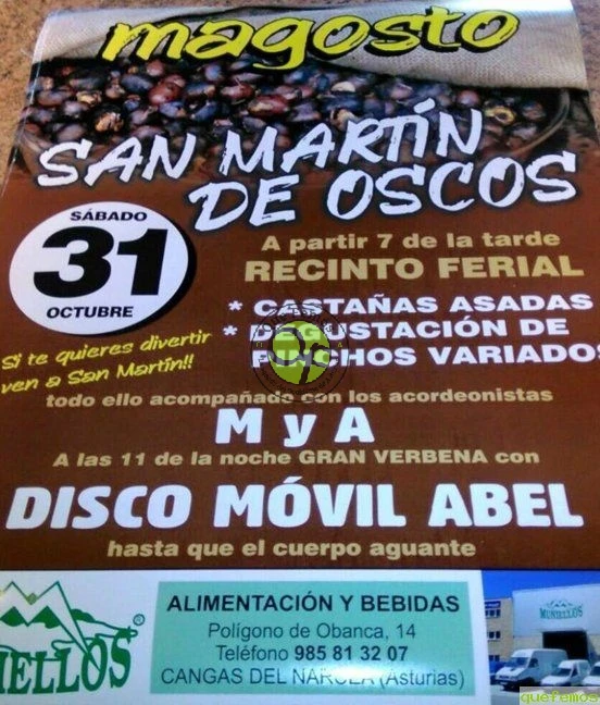 Magosto 2015 en San Martín de Oscos