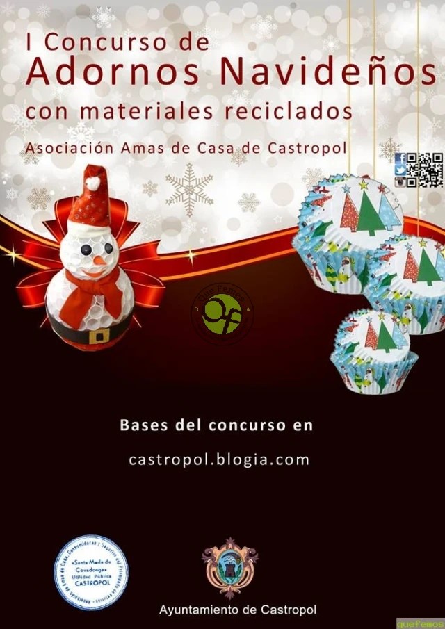 I Concurso de adornos navideños con materiales reciclados, en Castropol