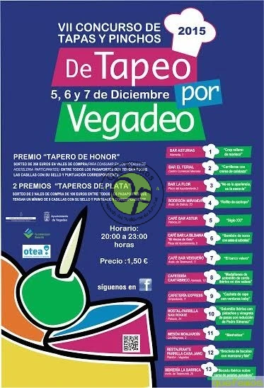 VII Concurso de Tapas y Pinchos De Tapeo por Vegadeo 2015