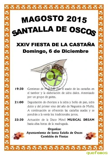 XXIV Fiesta de la Castaña 2015 en Santalla de Oscos