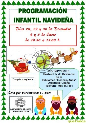 Programación navideña en Coaña: Navidad 2015