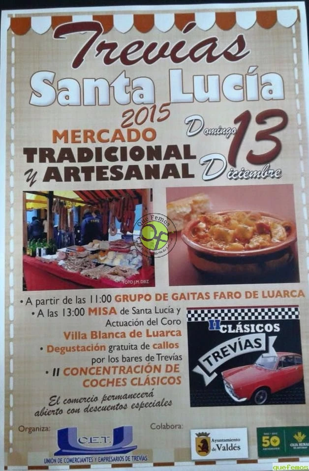 Fiesta y Mercado de Santa Lucía 2015 en Trevías