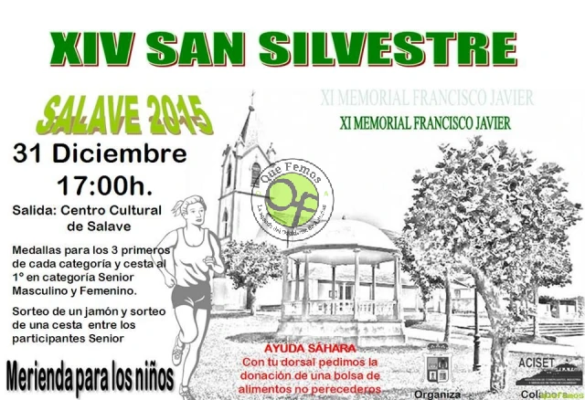 XIV San Silvestre 2015 en Salave, y XI Memorial Francisco Javier