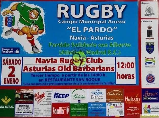 Rugby solidario en Navia