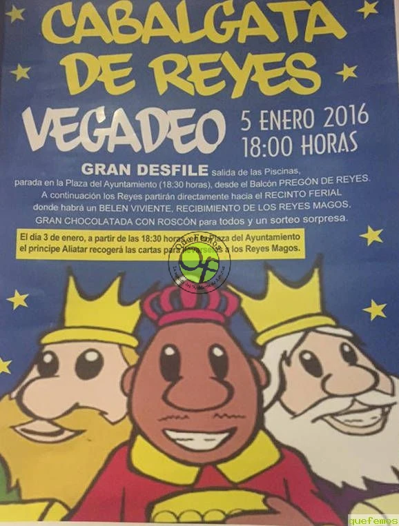 Cabalgata de Reyes 2016 en Vegadeo