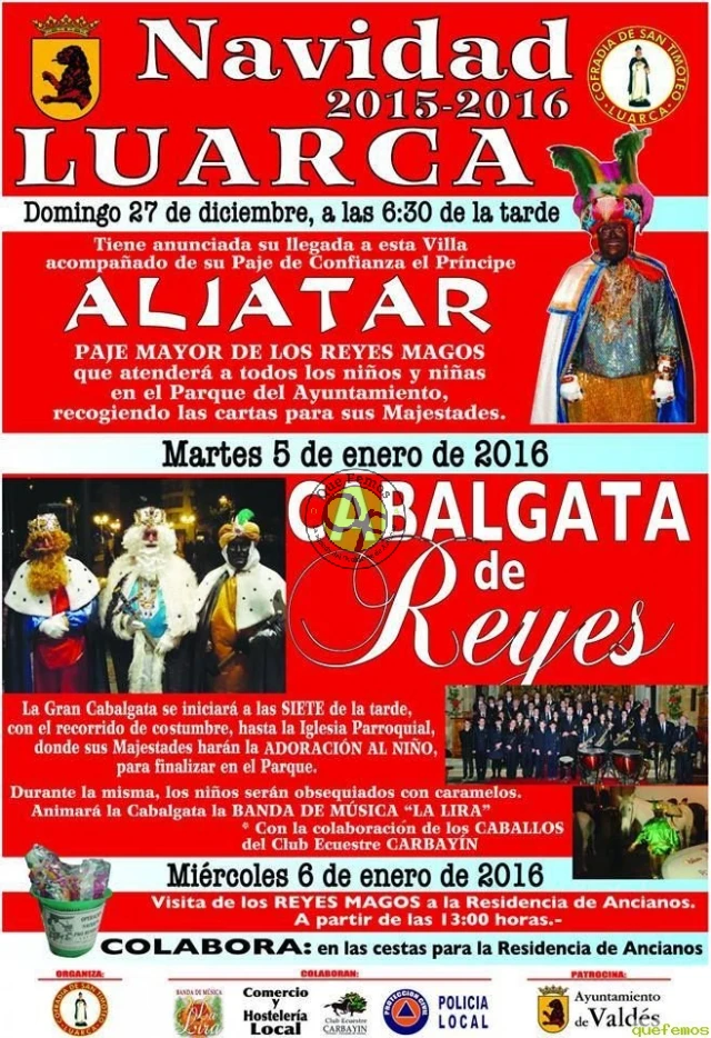 Cabalgata de Reyes 2016 en Luarca