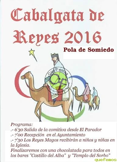 Cabalgata de Reyes 2016 en Pola de Somiedo