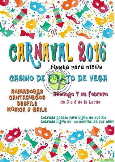 Carnaval infantil en Puerto de Vega