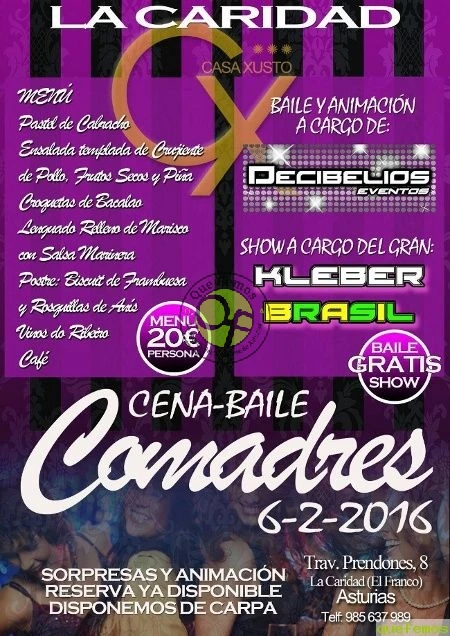 Cena-Baile de Comadres 2016 en Hotel Casa Xusto de La Caridad