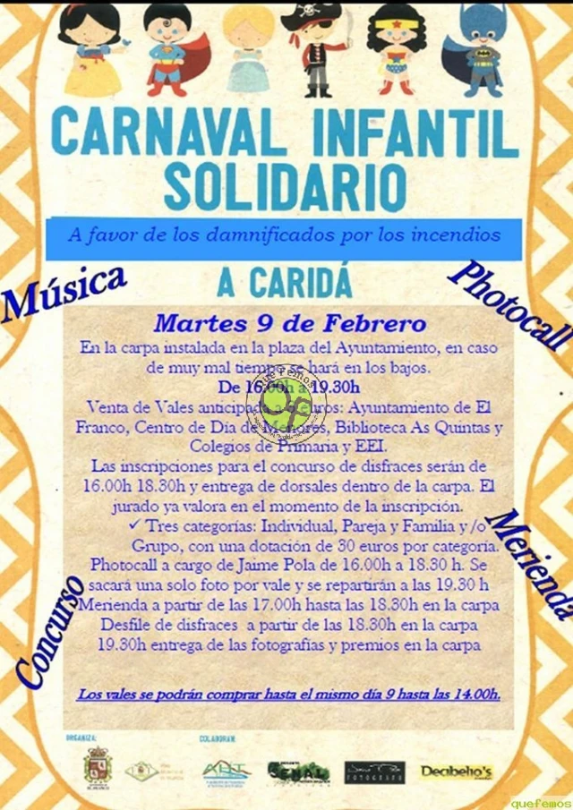 Carnaval Infantil Solidario 2016 en A Caridá