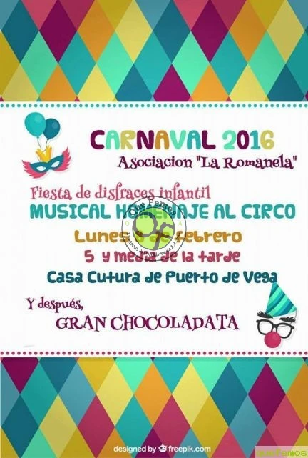Fiesta infantil de disfraces y Musical homenaje al circo en Puerto de Vega