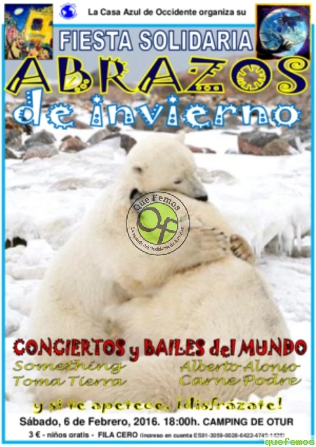 Fiesta Solidaria Abrazos de Invierno de La Casa Azul, en Otur