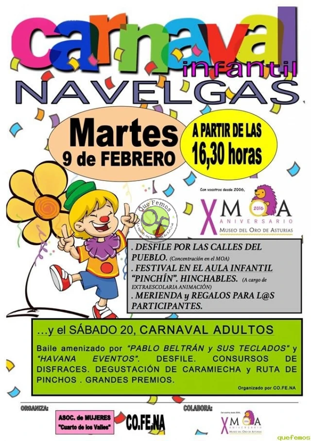 Carnaval infantil 2016 en Navelgas