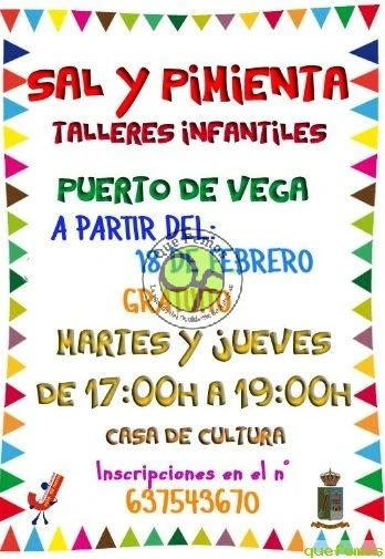 Talleres infantiles Sal y Pimienta en Puerto de Vega